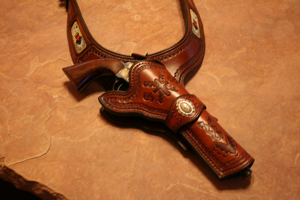 Bandoleer Shoulder Holster With Bullet Loops